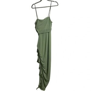 SHEIN Asymmetrical Sage Green Dress